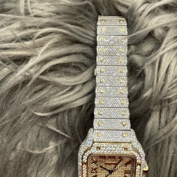 New Cartier Santos Gold Men's Watch - WSSA0018- Two-Tone *LIMITED EDITION* - Picture 4 of 8